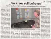 St. Pius Zeitungsartikel Gruft-Bilder 20230802