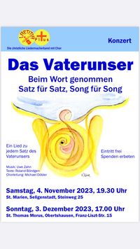 Plakat Vaterunser Konzert